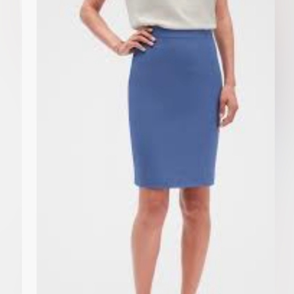 Banana Republic Blue Pencil Skirt Size 6